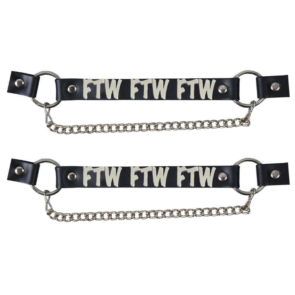 Hot Leathers Boot Chains Set BNL1034-BOOT CHAIN FTW