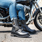 Hot Leathers BTL1001 Ladies 7-inch-Tall Logger Leather Boots with Buckle