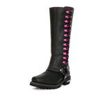 Hot Leathers Ladies Wide Boots Black Knee-High with Side Zipper Entry BTL1006W