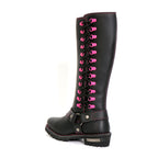 Hot Leathers Ladies Wide Boots Black Knee-High with Side Zipper Entry BTL1006W