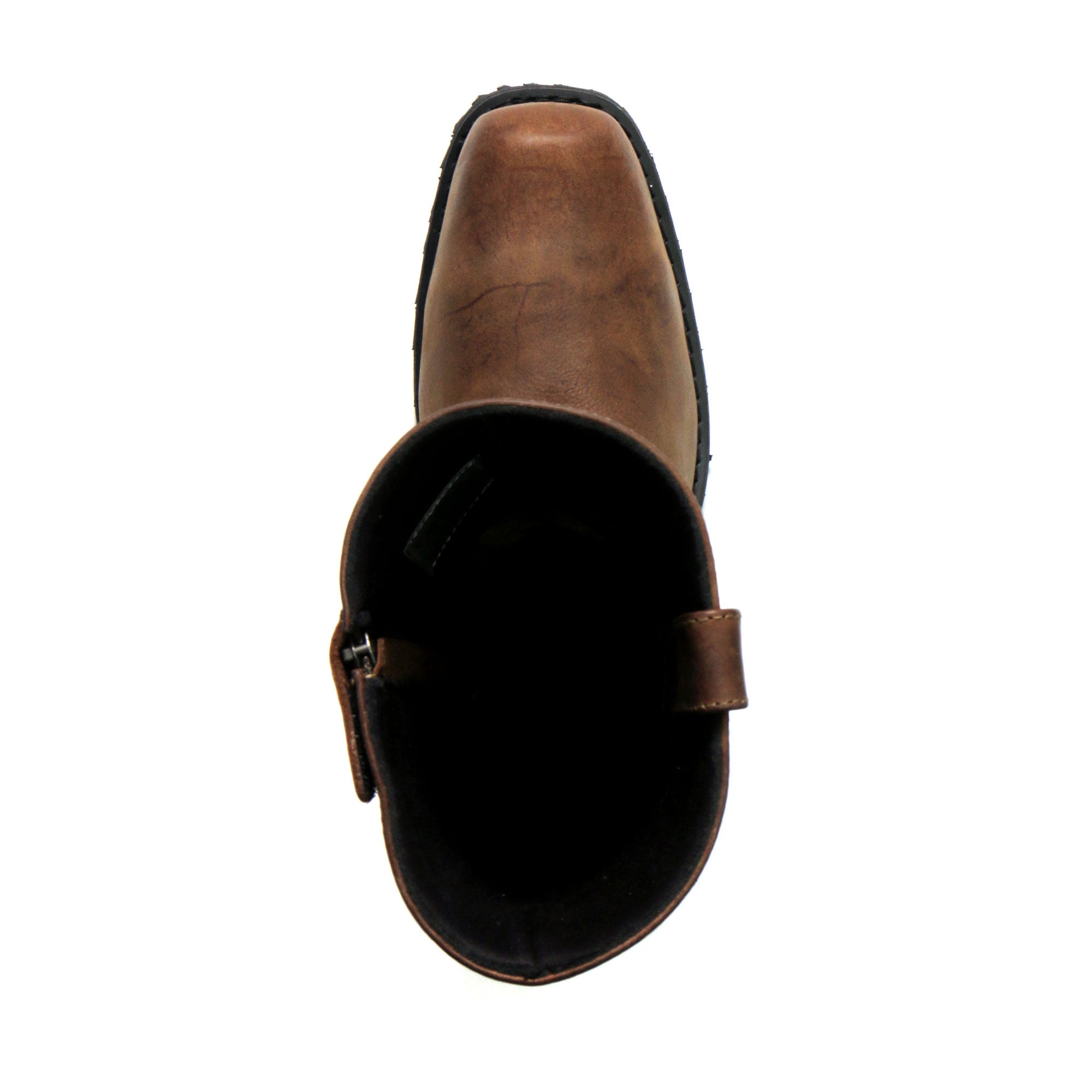 Hot Leathers Mens Wide Boots Leather 11-inch Harness Design BTM1001W