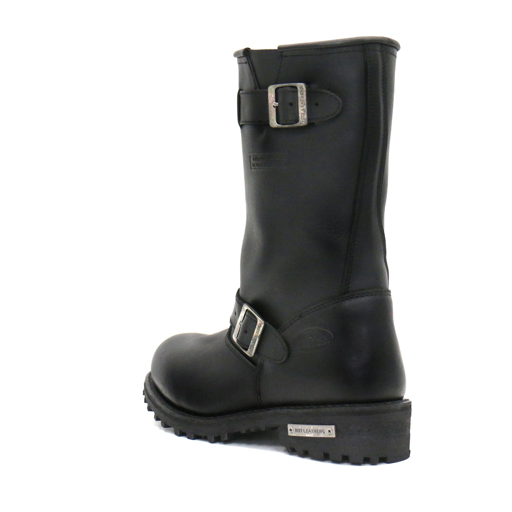 Hot Leathers Mens Wide Boots Leather 11-inch Round Toe BTM1002W