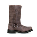Men's Dust Rider Stone-Wash Brown Harness Boots - BTM1003