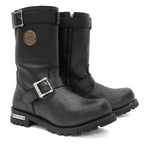 Hot Leathers Mens Wide Boots Leather 10-inch Tall Round Toe BTM1005W