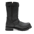 Hot Leathers Mens Wide Boots Leather 10-inch Tall Round Toe BTM1005W
