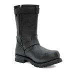 Hot Leathers Mens Wide Boots Leather 10-inch Tall Round Toe BTM1005W