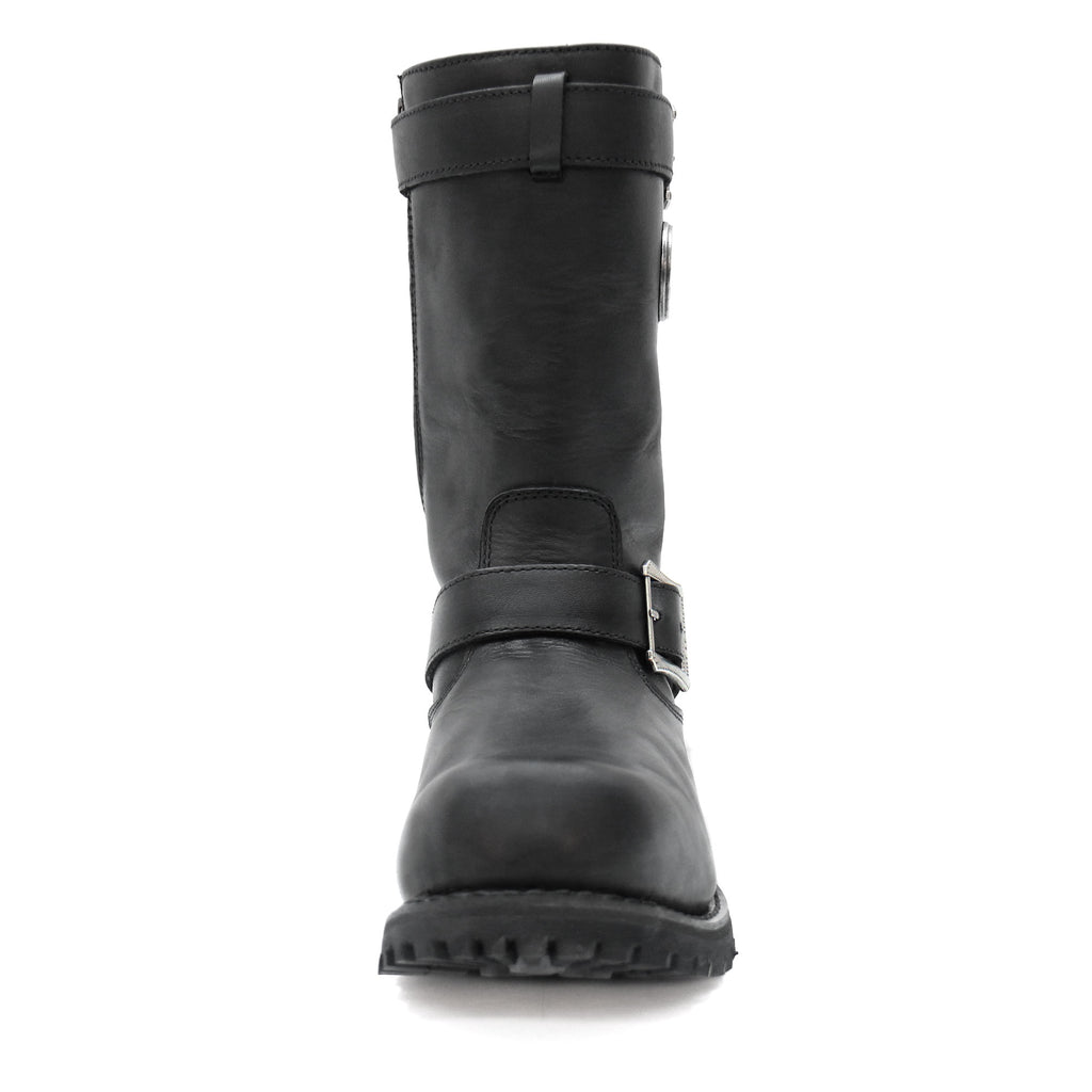 Hot Leathers Mens Wide Boots Leather 10-inch Tall Round Toe BTM1005W