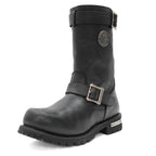 Hot Leathers Mens Wide Boots Leather 10-inch Tall Round Toe BTM1005W