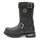 Hot Leathers Mens Wide Boots Leather 10-inch Tall Round Toe BTM1005W