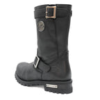 Hot Leathers Mens Wide Boots Leather 10-inch Tall Round Toe BTM1005W