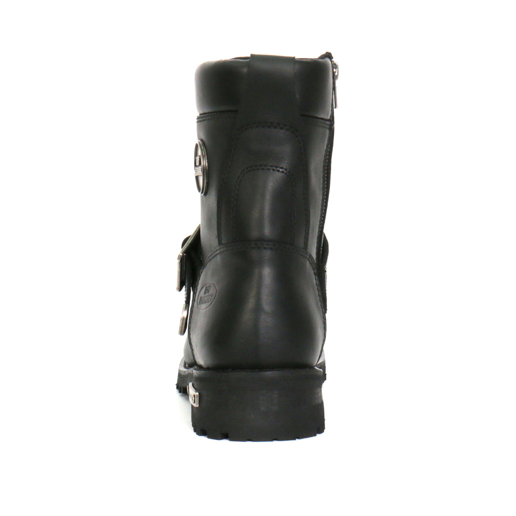 Hot Leathers Mens Wide Boots Leather 8-inch with Adjustable Buckle BTM1006W