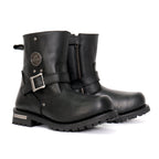Hot Leathers Mens Wide Boots Leather with Lug Sole BTM1008W