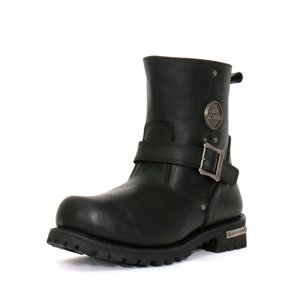 Hot Leathers Mens Wide Boots Leather with Lug Sole BTM1008W