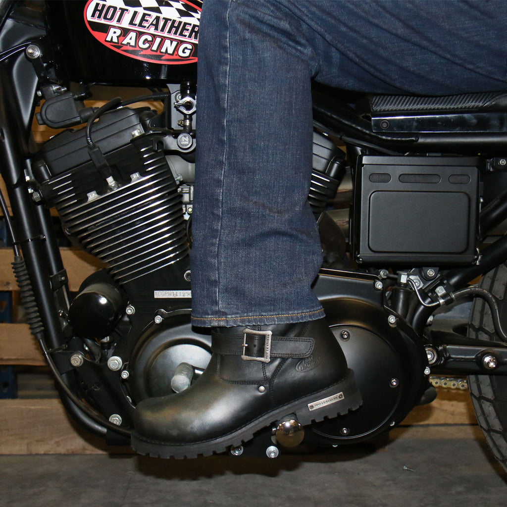 Hot Leathers Mens Wide Boots Leather with Lug Sole BTM1008W