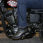 Hot Leathers Mens Wide Boots Leather Lace Up with Zipper Closure BTM1009W