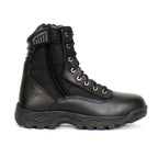 Hot Leathers Mens Wide Boots Black Leather with Zippers BTM1012W