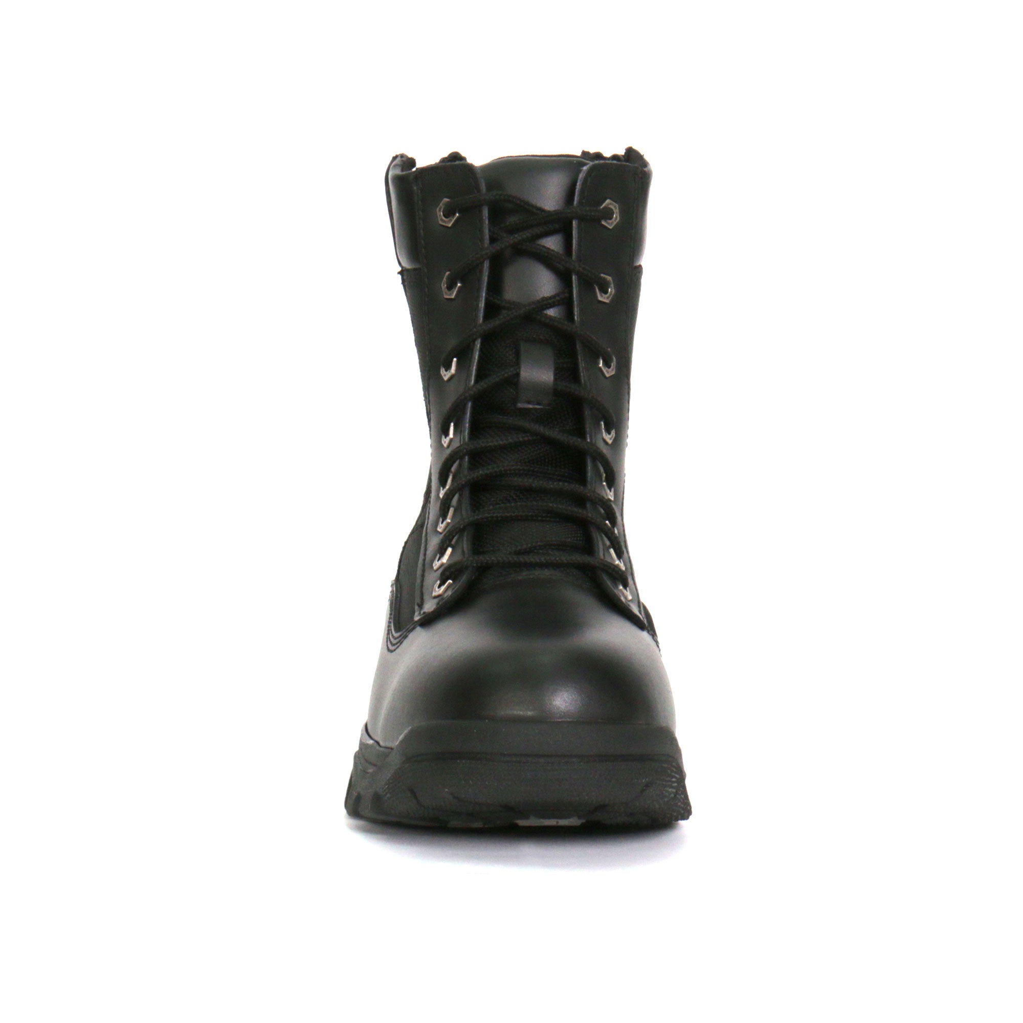 Hot Leathers Mens Wide Boots Black Leather with Zippers BTM1012W