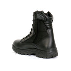 Hot Leathers Mens Wide Boots Black Leather with Zippers BTM1012W