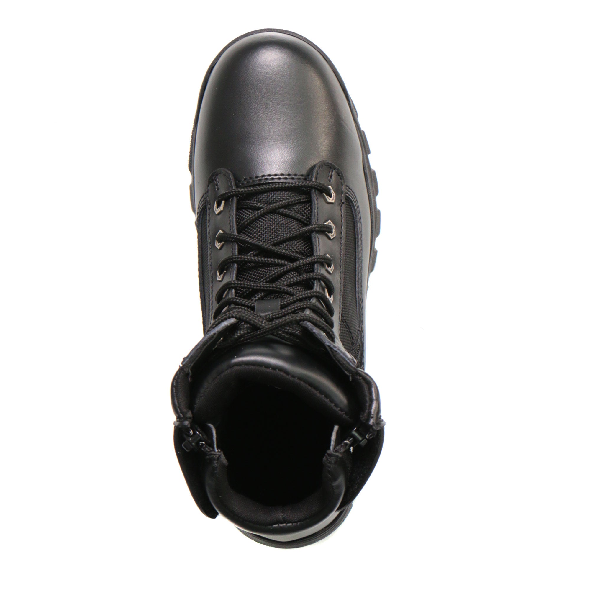 Hot Leathers Mens Wide Boots Black Leather with Zippers BTM1012W