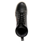 Hot Leathers Men's Black and White Leather 6-inch Riding Sneaker BTM1014