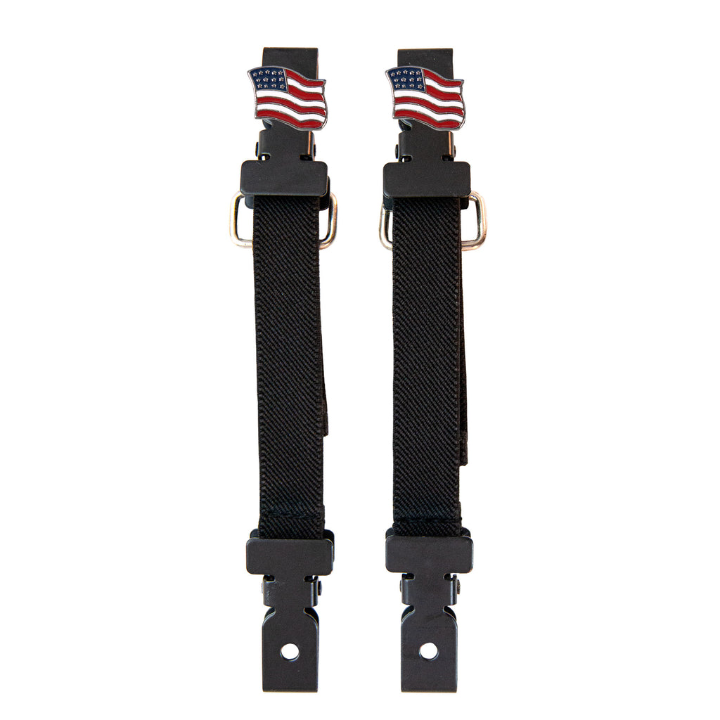 Hot Leathers BUA2008 American Flag Motorcycle Riding Pant Clips