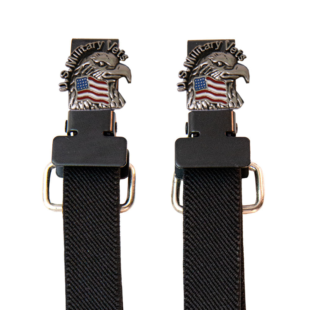 Hot Leathers BUA2024 US Military Vets Eagle Motorcycle Riding Pant Bungees