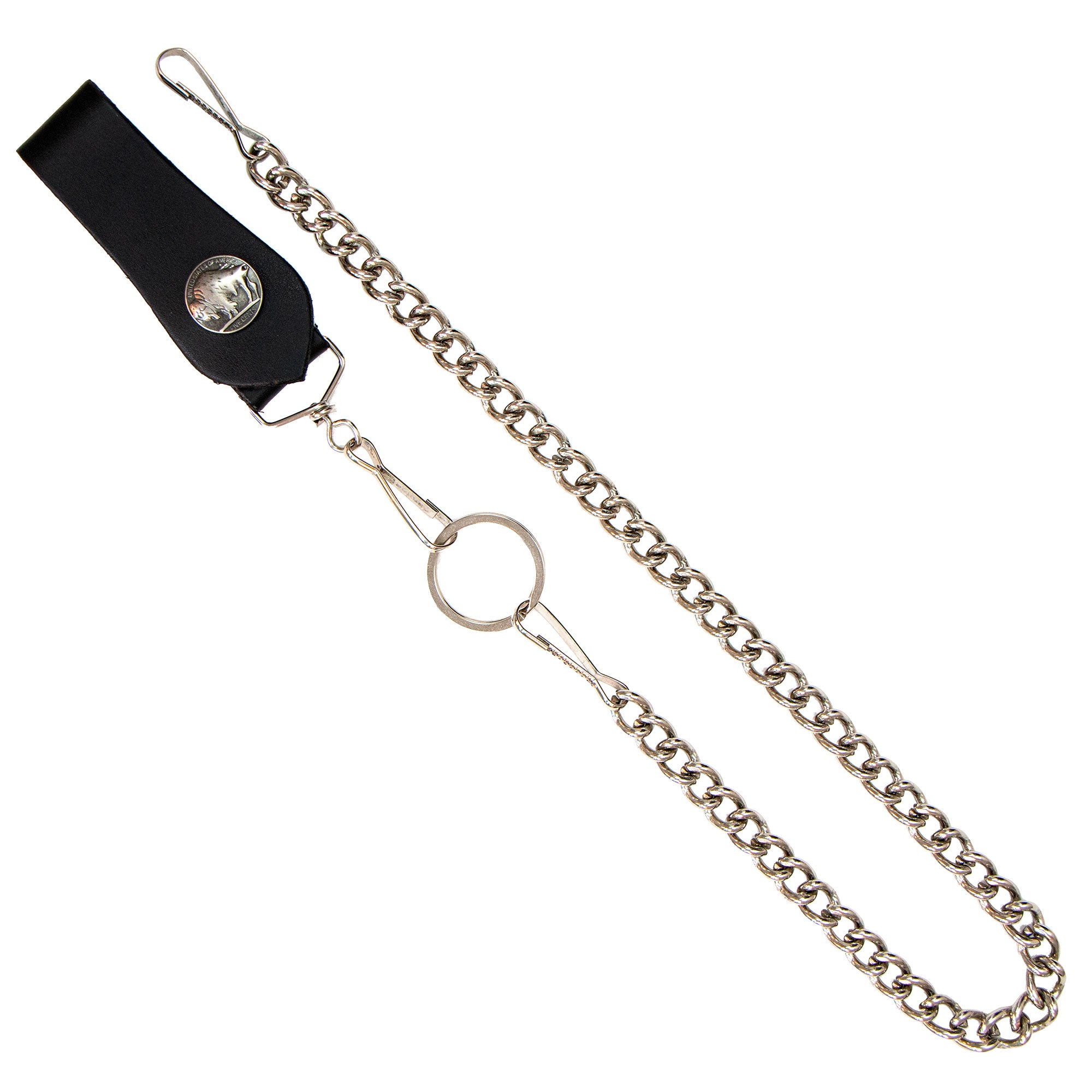 Hot Leathers CWA1041 18" Buffalo Nickel Wallet Chain