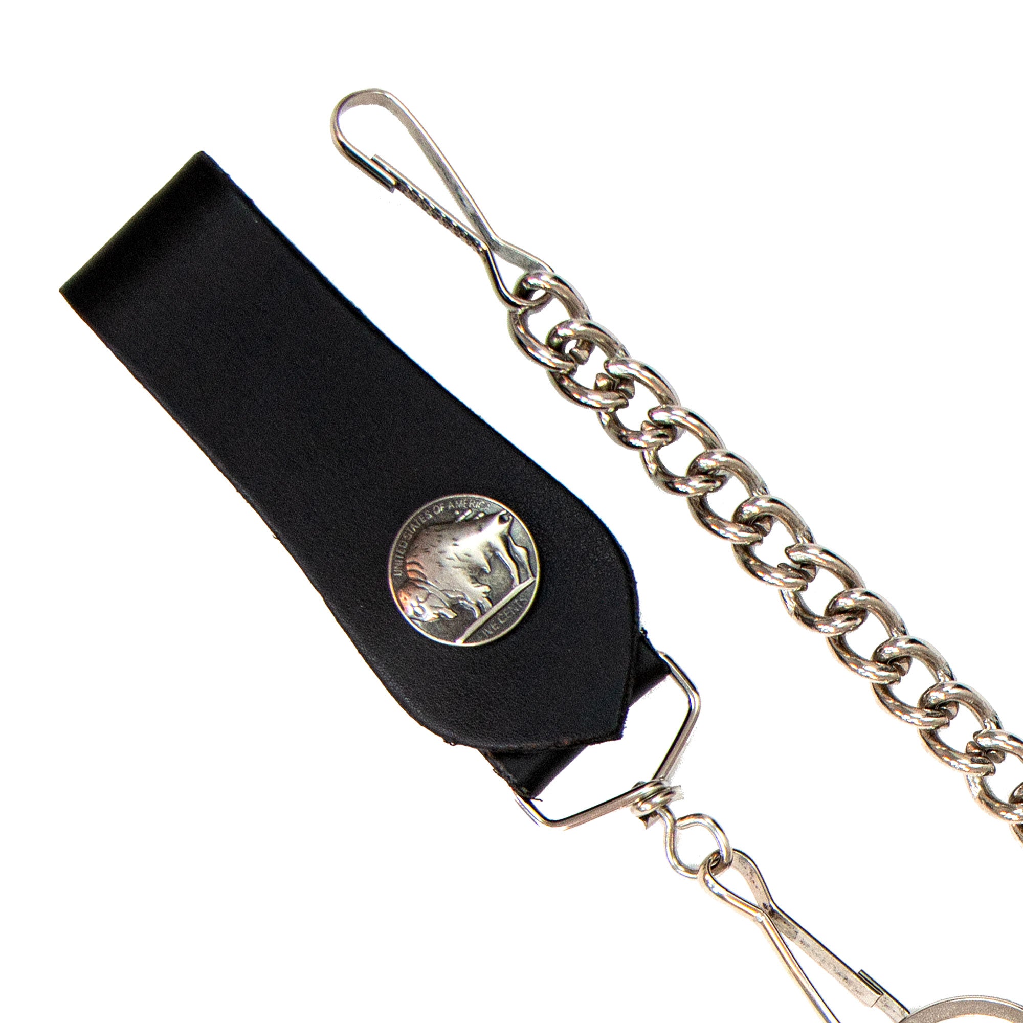 Hot Leathers CWA1041 18" Buffalo Nickel Wallet Chain