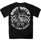 2024 Daytona Beach Bike Week Vintage Skull Black T-shirt EDM1200