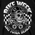 2024 Daytona Beach Bike Week Vintage Skull Black T-shirt EDM1200