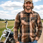 Hot Leathers Men's 'Sidewinder' Multi/Color Cotton Flannel Shirt - Button Front - Riding/Casual/ Work Wear - FLM2013