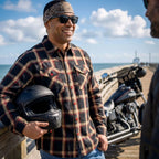 Hot Leathers Men's 'Ghost Run' Multi/Color Plaid Flannel Shirt - Button Front - Riding/Casual/ Work Wear - FLM2038