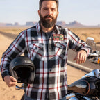 Hot Leathers FLM2104 Men's 'Bobber Monster' Flannel Long Sleeve Shirt