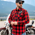 Hot Leathers FLM2110 Men's 'Bullets' Flannel Long Sleeve Shirt