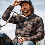 Hot Leathers Men's 'Rattler' Multi/Color Cotton Flannel Shirt - Button Front - Riding/Casual/ Work Wear - FLM2111