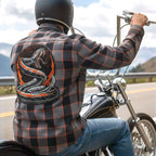 Hot Leathers Men's 'Rattler' Multi/Color Cotton Flannel Shirt - Button Front - Riding/Casual/ Work Wear - FLM2111