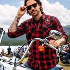 Hot Leathers FLM2112 Men's 'Celtic Cross' Flannel Long Sleeve Shirt