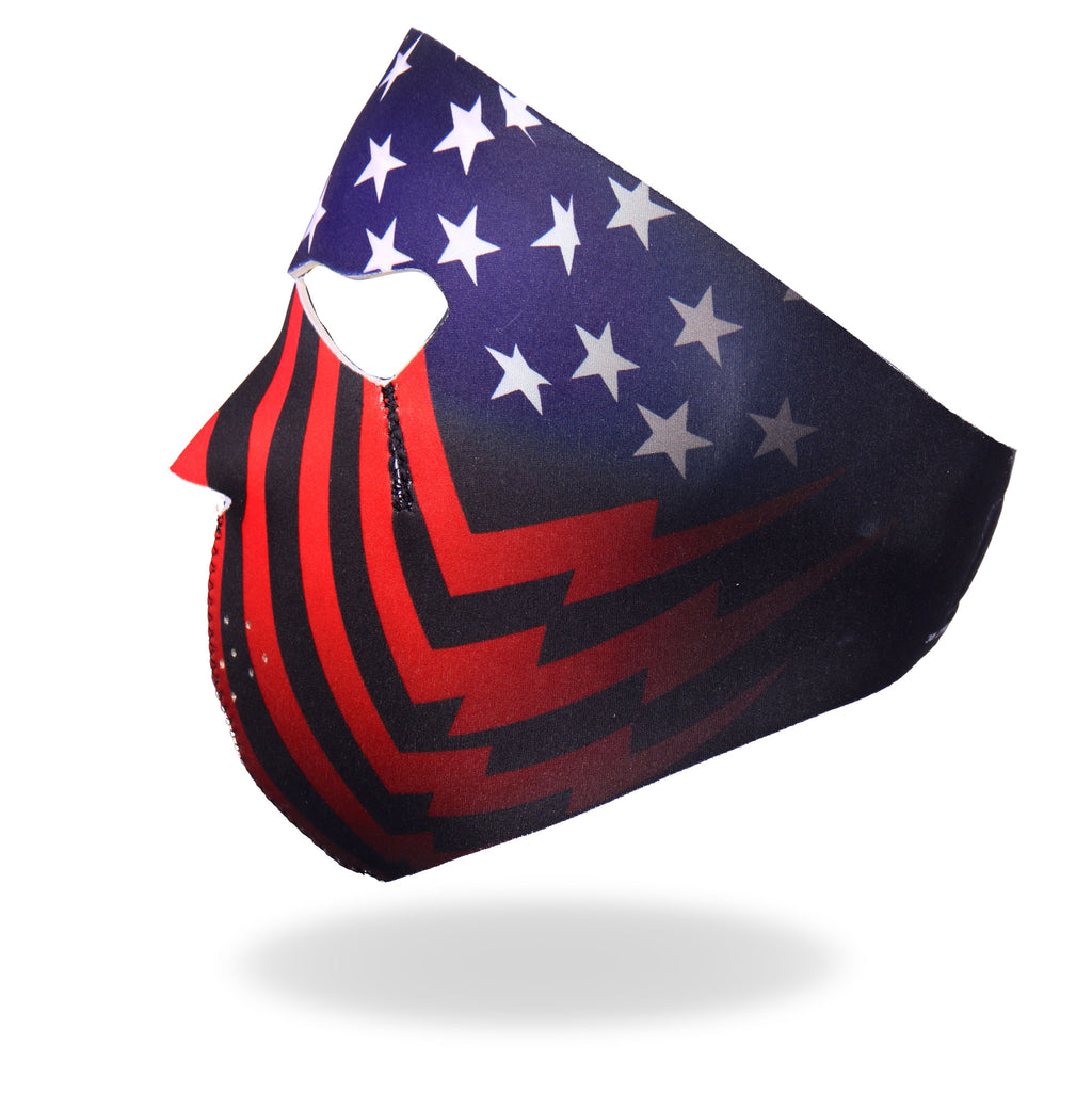 Hot Leathers Face Mask Stars & Bars FMA1029