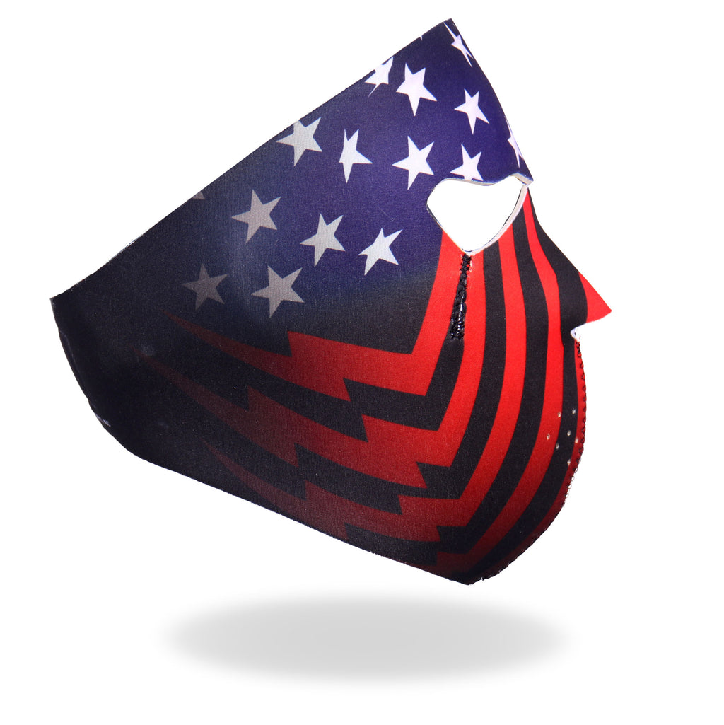 Hot Leathers Face Mask Stars & Bars FMA1029
