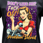 Hot Leathers Problem Solved Ladies T-Shirt GLC1599
