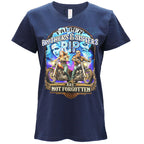 Hot Leathers Fallen Sister Ladies Navy T-Shirt GLC1601