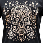 Hot Leathers Sugar Skull Magic Ladies Black T-Shirt GLC1602