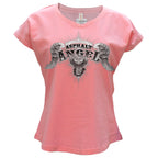 Hot Leathers Asphalt Angel Ladies Pink T-Shirt GLC1613