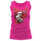 Hot Leathers Wild Flower Skulls Womens Hot Pink TT GLC2605