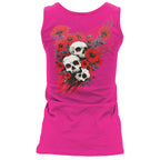 Hot Leathers Wild Flower Skulls Womens Hot Pink TT GLC2605