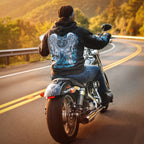 Hot Leathers GLZ4345 Ladies 'Angel Roses' Zip Up Hooded Ladies Black Sweat Shirt