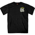 Hot Leathers Mens T-Shirt Black Support Your Local Stunt Riders GMD1521