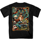 Hot Leathers GMD1539 Midnight Smoke Men's Black Double sided print T-Shirt