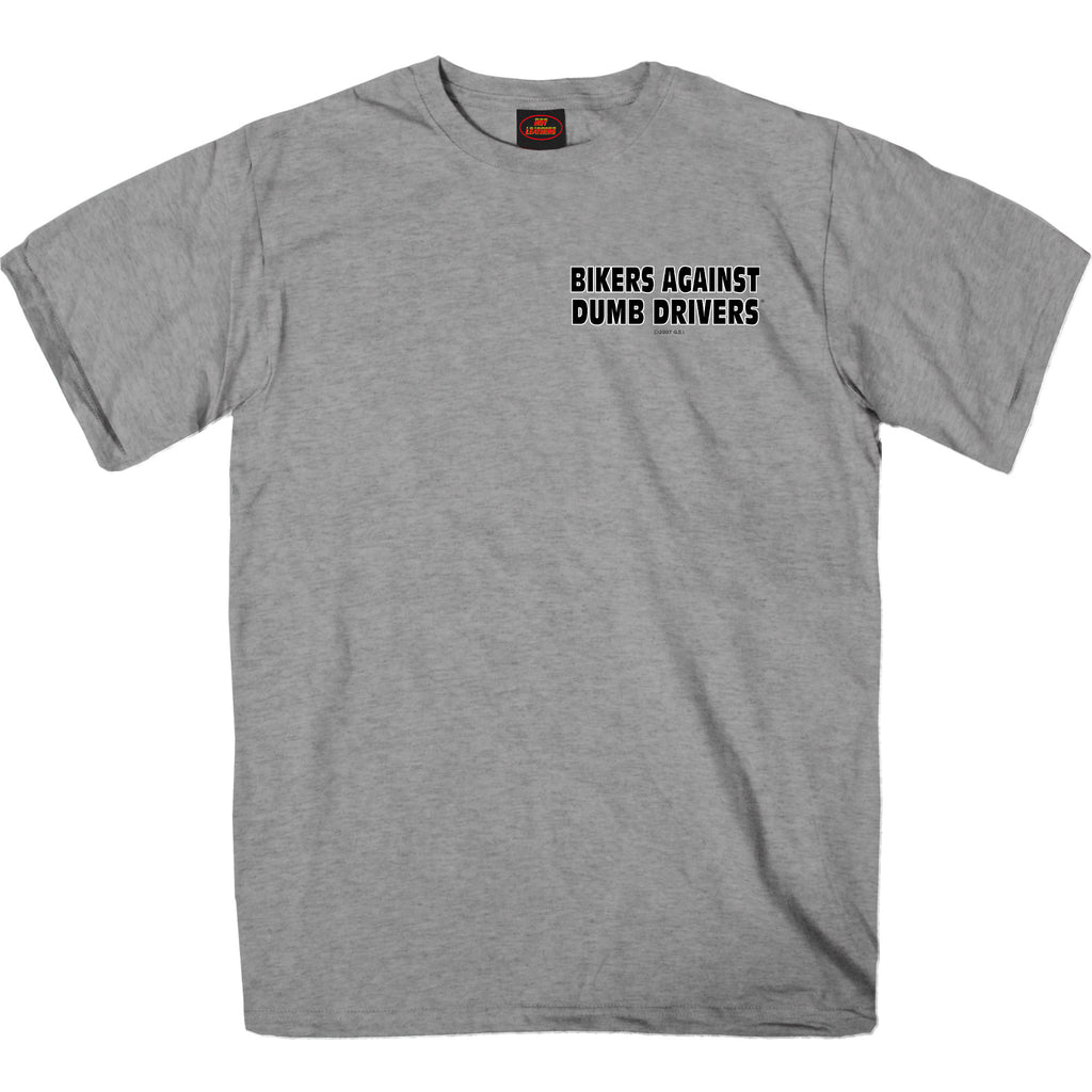 Hot Leathers Can You See Me Now Mens Gray SS T-shirt GMD1541