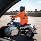 Hot Leathers GMD2090 Mens 'Bikers Against Dumb Drivers' Long Sleeve Safety Orange Shirt